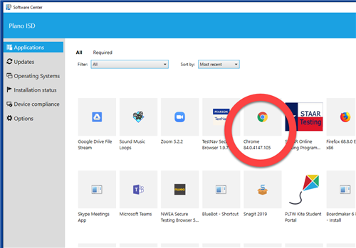 chrome in app depot 